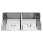 B-Gem - AT - CHẬU 2 HỘC INOX 304 ÂM MẶT ĐÁ