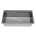 B-Gem - HQ - CHẬU 1 HỘC INOX 304 NANO ĐEN