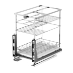 KỆ GIA VỊ NAN DẸT INOX 304 RAY GIẢM CHẤN BGKGV01