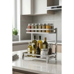 KỆ  GIA VỊ 2 TẦNG INOX 304 