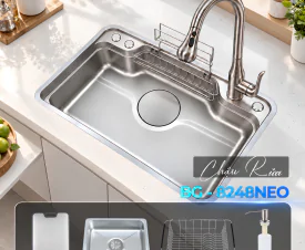 Chậu rửa bát BG - 8248NEO – Công nghệ Volcano, nâng tầm không gian bếp hiện đại