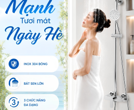 SEN CÂY NÓNG LẠNH BG - S5008K – THIẾT KẾ HIỆN ĐẠI, TẬN HƯỞNG TRẢI NGHIỆM TẮM THƯ GIÃN MỖI NGÀY