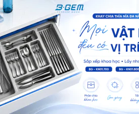Khay Chia Thìa Nĩa Đa Năng Cao Cấp B-Gem – Giải Pháp Sắp Xếp Khoa Học Cho Mọi Ngăn Kéo Bếp
