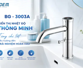 Vòi Lavabo BG - 3003A – Hiển Thị Nhiệt Độ Thông Minh, Nâng Tầm Trải Nghiệm Mỗi Ngày