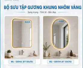Bộ Sưu Tập Gương B-Gem – Điểm Nhấn Sang Trọng Cho Không Gian Phòng Tắm Hiện Đại