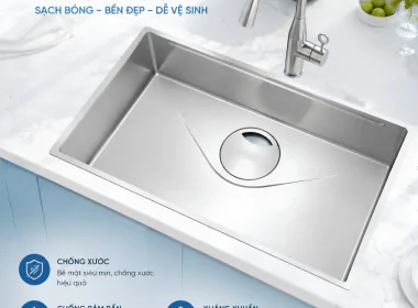 CHẬU RỬA BÁT BG - 8045FDA QUICK – CÔNG NGHỆ VOLCANO ĐỊNH NGHĨA LẠI CHUẨN CHỐNG XƯỚC THẾ HỆ MỚI