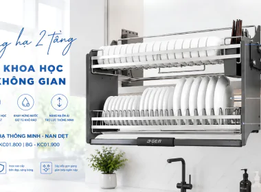 KỆ BÁT ĐĨA NÂNG HẠ THÔNG MINH – NAN DẸT BG-KC01.700 | BG-KC01.800 | BG-KC01.900