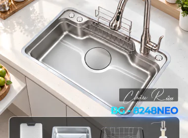 Chậu rửa bát BG - 8248NEO – Công nghệ Volcano, nâng tầm không gian bếp hiện đại