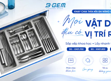 Khay Chia Thìa Nĩa Đa Năng Cao Cấp B-Gem – Giải Pháp Sắp Xếp Khoa Học Cho Mọi Ngăn Kéo Bếp
