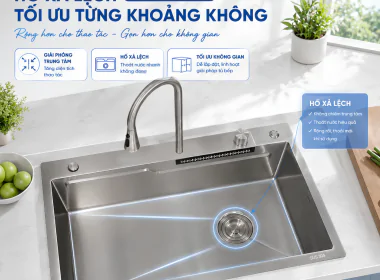 Chậu Liền Vòi BG - 7846LV – Thiết Kế 1 Hộc Rộng Rãi, Hố Xả Lệch Thông Minh, Kiến Tạo Gian Bếp Hiện Đại