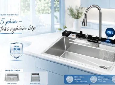 Chậu Rửa Bát BG - 8046V5I: Chạm Nhẹ 5 Phím – Nâng Tầm Trải Nghiệm Bếp Hiện Đại