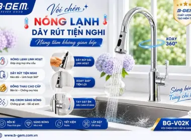 BG - V02K – Vòi Rửa Nhà Bếp Cao Cấp Được Tìm Kiếm Nhiều Hiện Nay