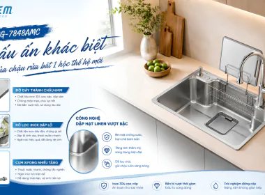 ĐIỀU GÌ KHIẾN CHẬU RỬA BÁT 1 HỘC BG-7848AMC KHÁC BIỆT VỚI PHẦN CÒN LẠI?
