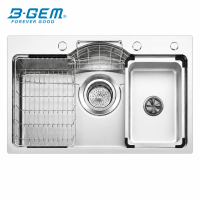 B-Gem - CHQ - CHẬU BÁN NGUYỆT INOX 304  - CÔNG NGHỆ LINEN