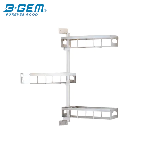 KỆ GIA VỊ XOAY 3 TẦNG INOX 304 BGKGV03
