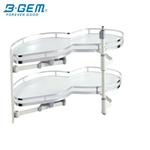 MÂM XOAY HÌNH LÁ 2 TẦNG - INOX 304 