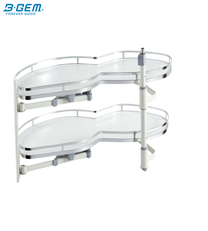 MÂM XOAY HÌNH LÁ 2 TẦNG - INOX 304 
