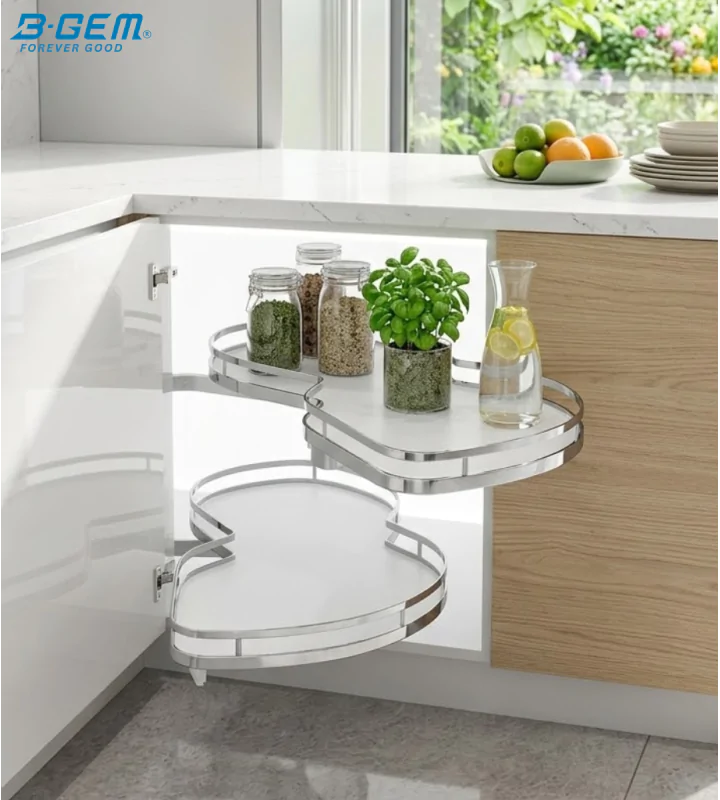 MÂM XOAY HÌNH LÁ 2 TẦNG - INOX 304 