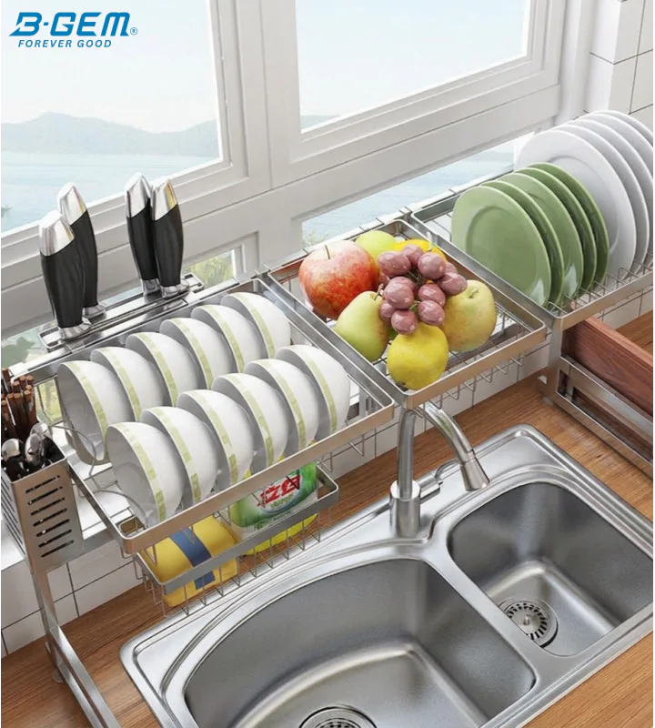 KỆ CHÉN ĐA NĂNG INOX 304 BGKC015