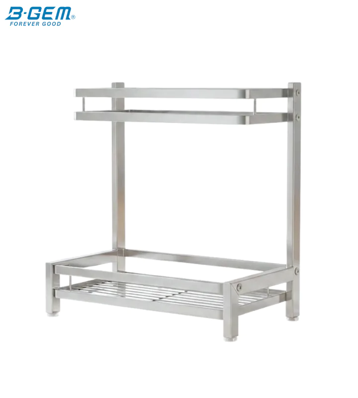 KỆ  GIA VỊ 2 TẦNG INOX 304 
