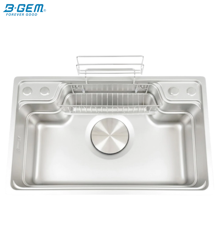B-Gem - CGT - CHẬU 1 HỘC INOX 304 - CÔNG NGHỆ LINEN