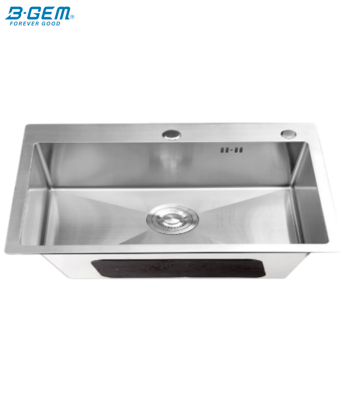 B-Gem - KS_1H - CHẬU 1 HỘC INOX 304 KHÔNG SƠN