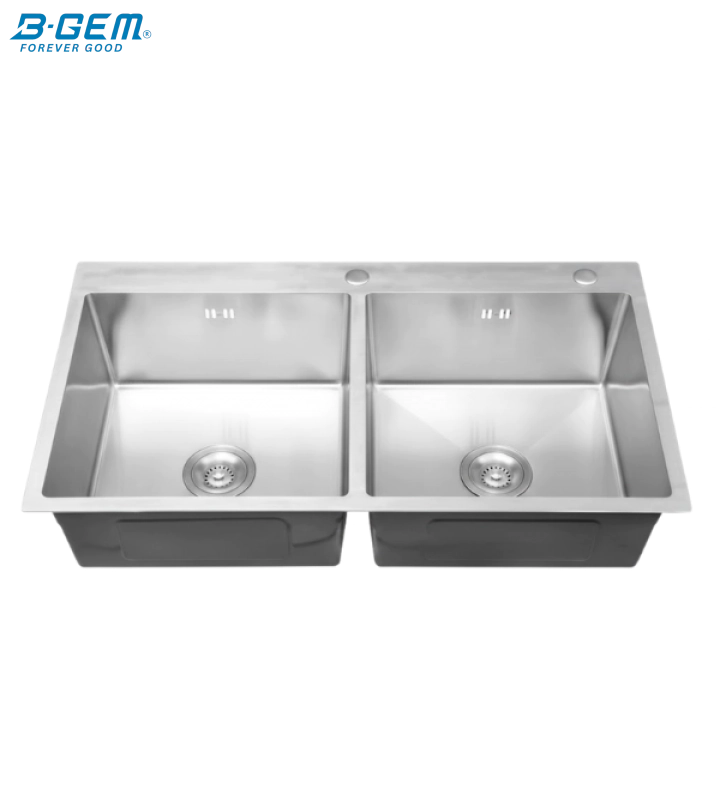 B-Gem - R_2H - CHẬU 2 HỘC INOX 304