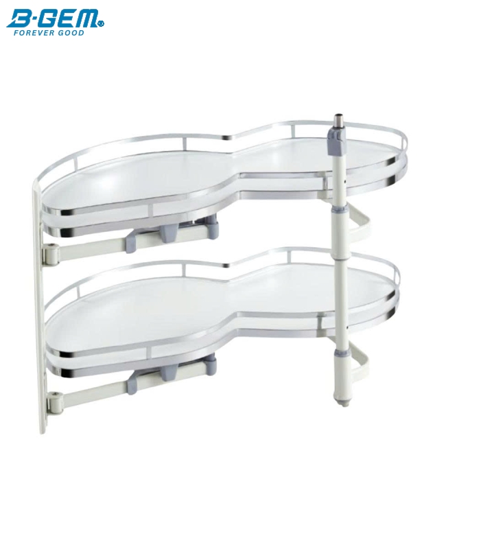 MÂM XOAY HÌNH LÁ 2 TẦNG - INOX 304 